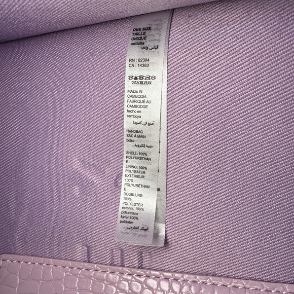 Ted Baker Tote Bag Large Croc Embossed Lilac Pink The Icon Tote London Barbiecor - Picture 14 of 14